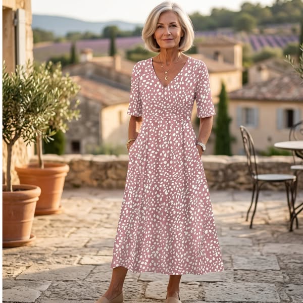 Erice · Vestido Midi de Lunares