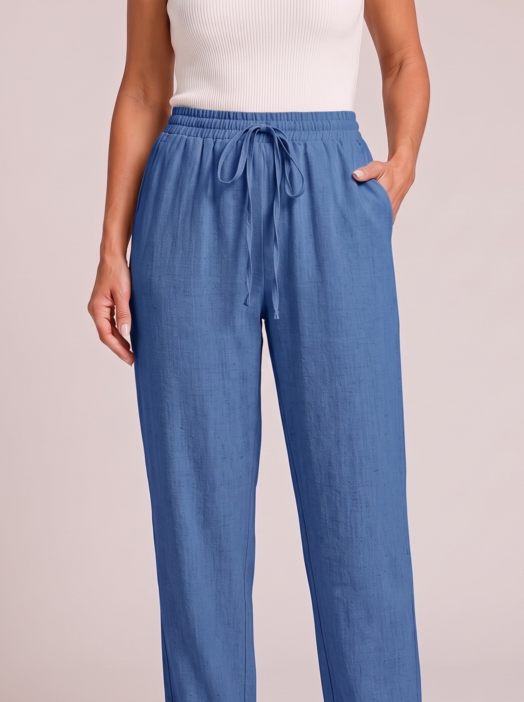 Alessia Blu Denim top crop
