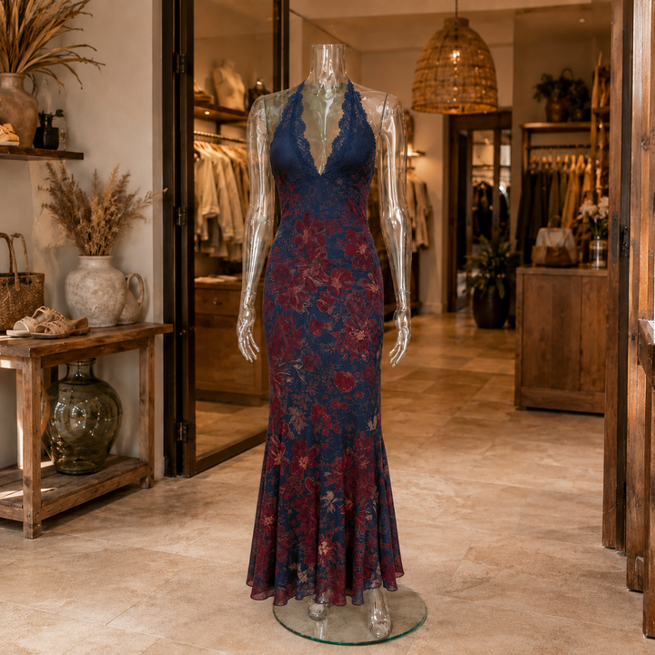 Vernazza · Vestido Halter Floral