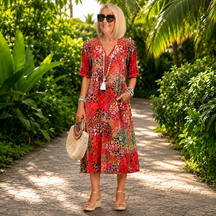 Lipari · Vestido Vaporoso Estampado