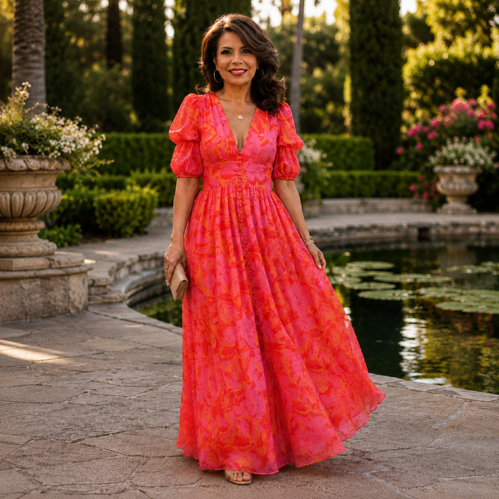 Cefalù · Vestido Maxi Floral