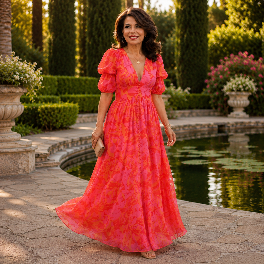Cefalù · Vestido Maxi Floral