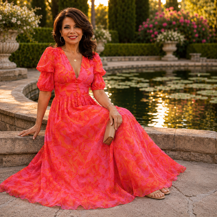 Cefalù · Vestido Maxi Floral