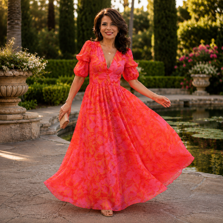 Cefalù · Vestido Maxi Floral