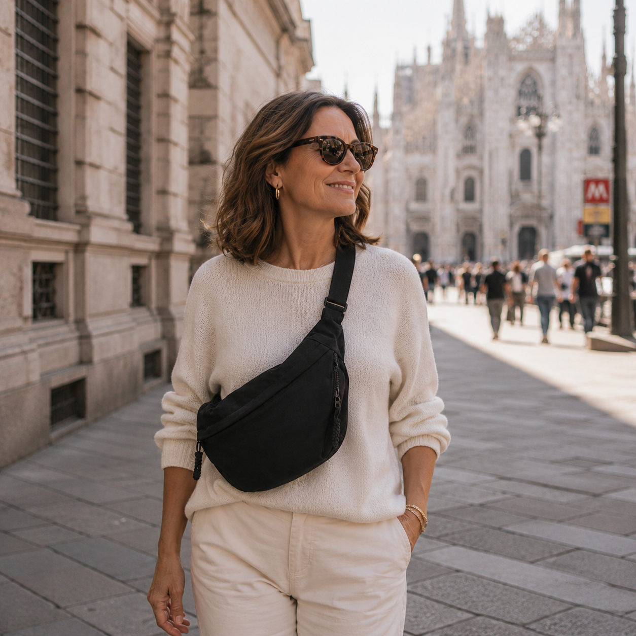 NORA | BORSA A SPALLA NERA