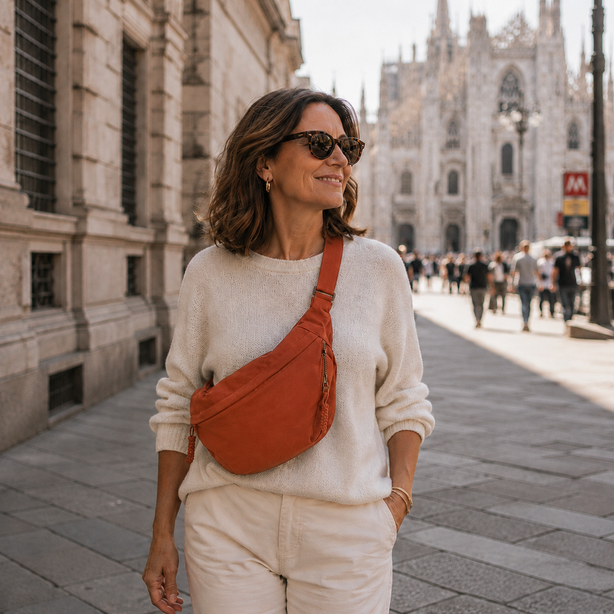 SOLE | BORSA A SPALLA ARANCIONE