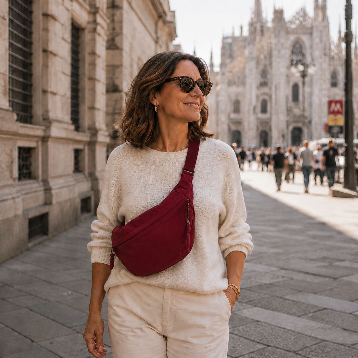 RUBINA | BORSA A SPALLA BORDEAUX