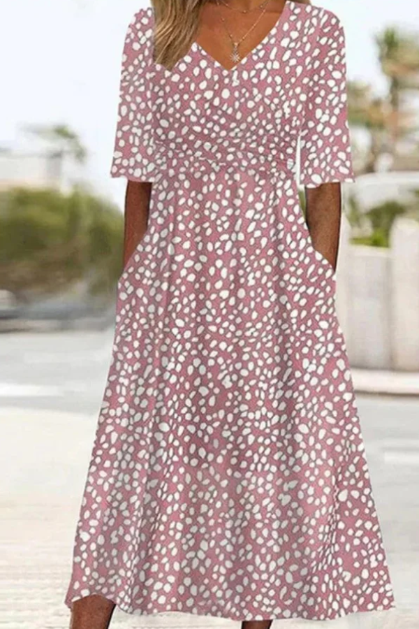 Erice · Vestido Midi de Lunares