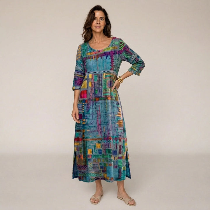 Mosaico · Vestido Midi Estampado