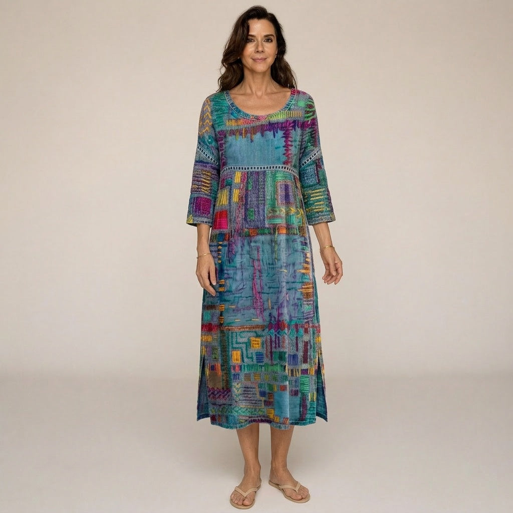 Mosaico · Vestido Midi Estampado