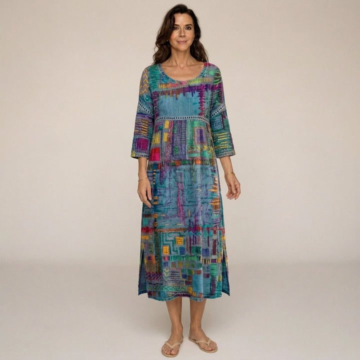 Mosaico · Vestido Midi Estampado