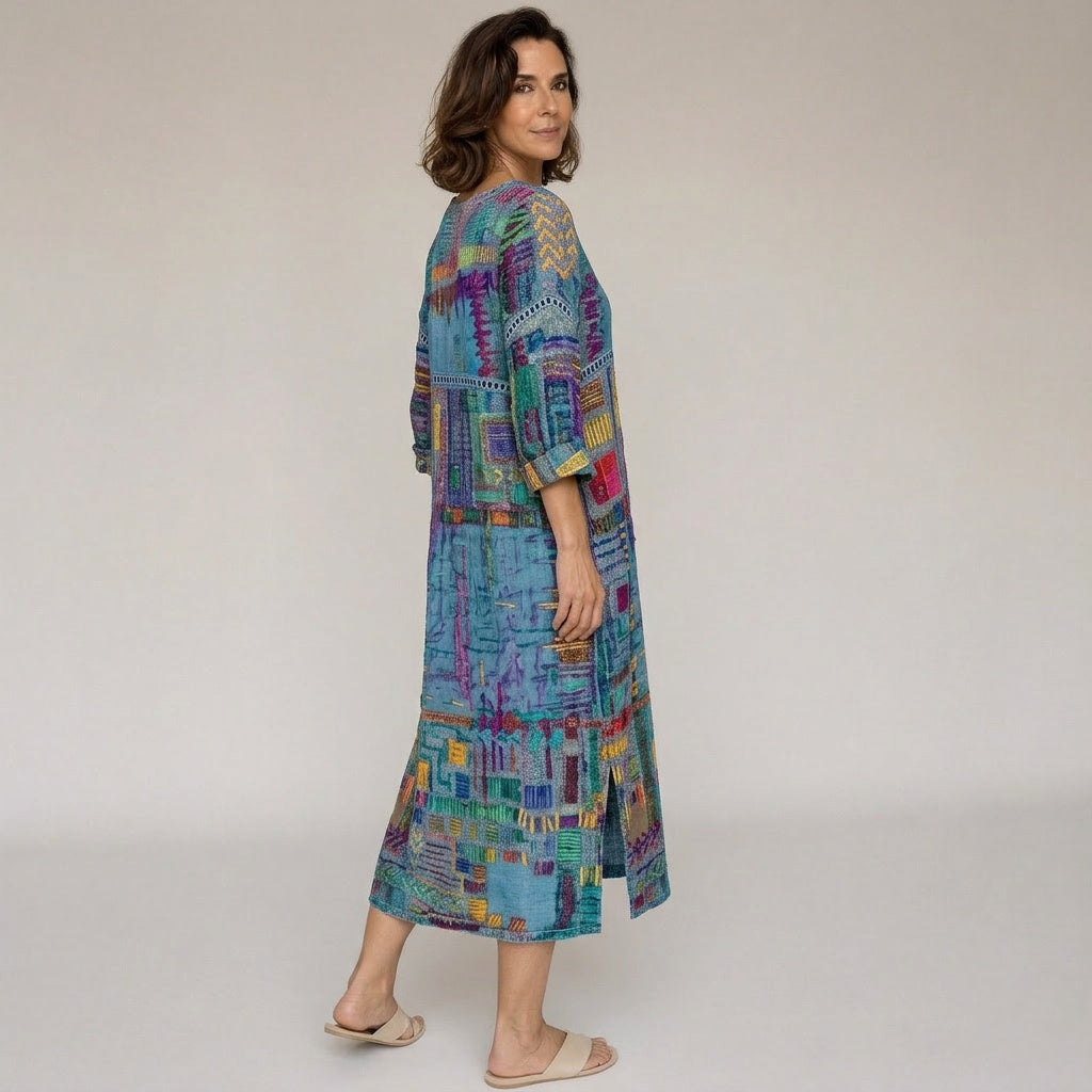 Mosaico · Vestido Midi Estampado