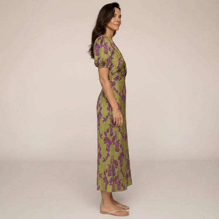 Jardín · Vestido Satén Floral