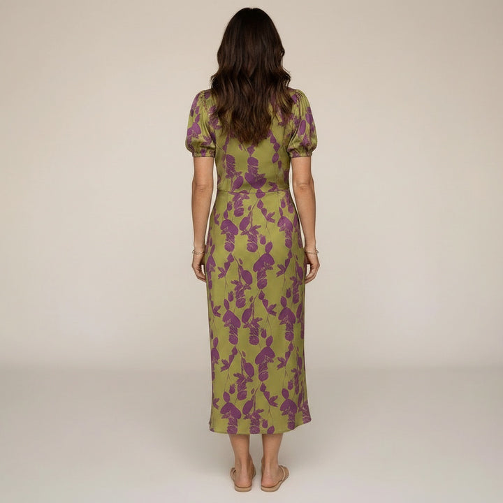 Jardín · Vestido Satén Floral