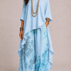 Fiorella | Completo Bohémien — Azzurro