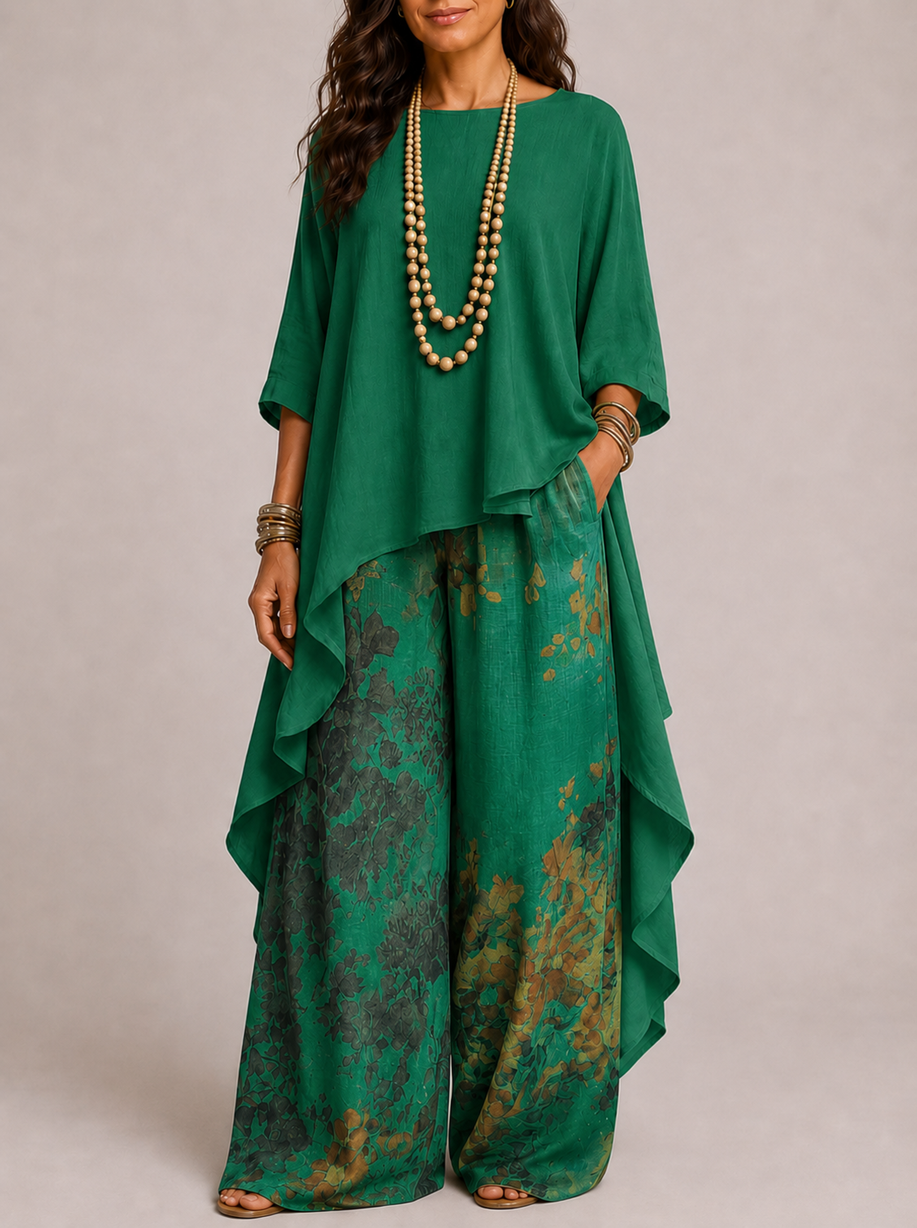 Fiorella | Completo Bohémien — Verde
