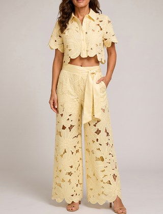 Isabela | Completo Pizzo - Giallo miele