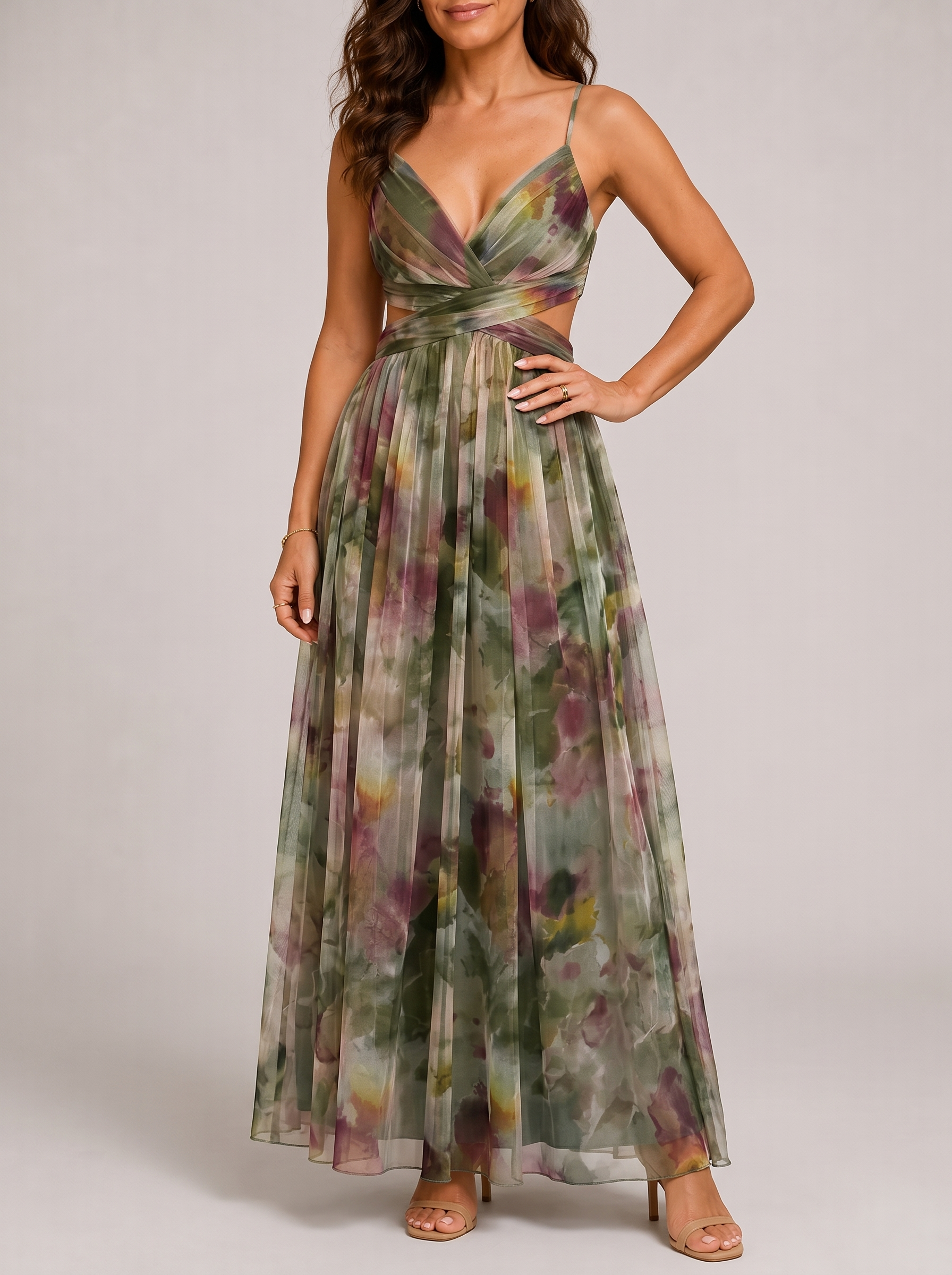 Giselle | Abito Floreale - Verde