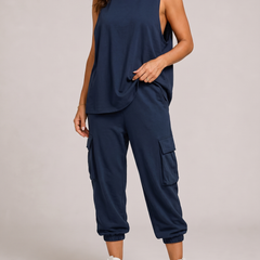 Daria Completo Cargo Urbano Blu navy