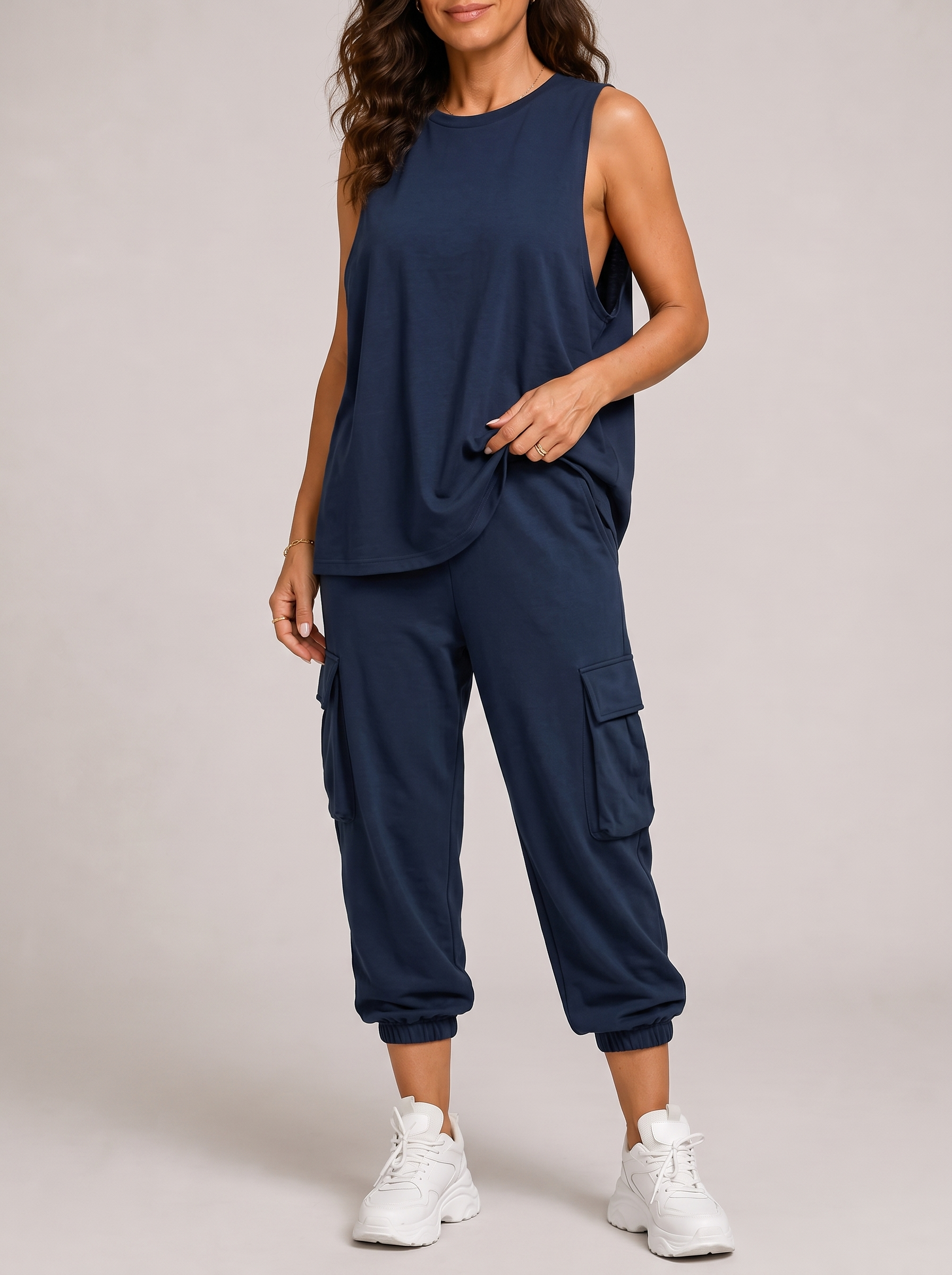 Daria Completo Cargo Urbano Blu navy