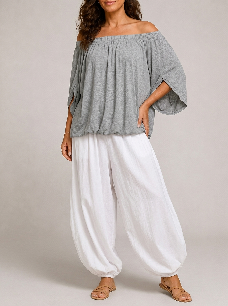 Luna Completo Bohemien Lanterna Grigio fronte