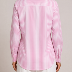 Claudia Camicia Oversize a Righe Rosa retro