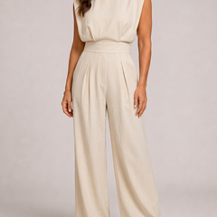 Valentina Tuta Elegante con Cintura Beige fronte