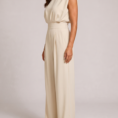 Valentina Tuta Elegante con Cintura Beige lato