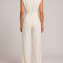 Valentina Tuta Elegante con Cintura Beige retro
