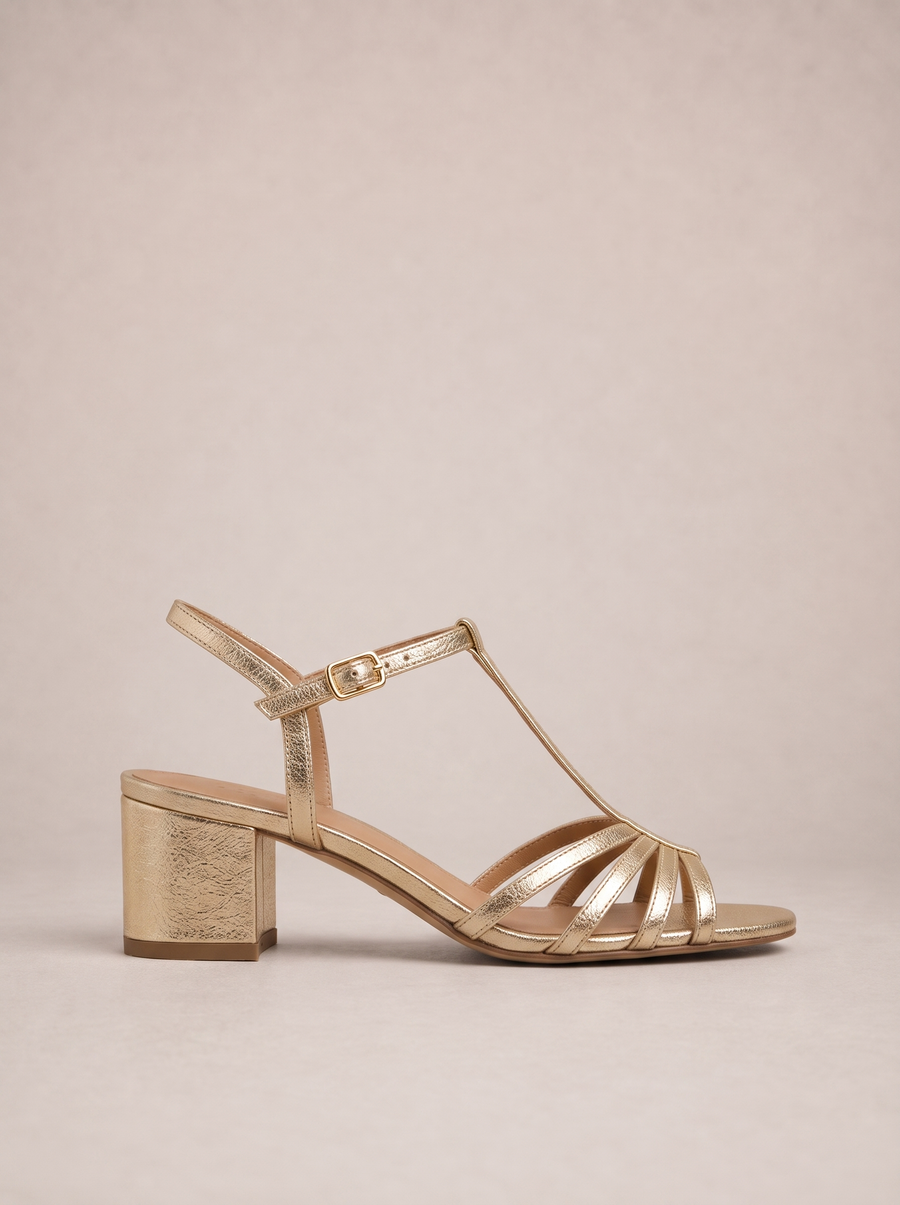 Allegra Sandali Dorati Eleganti - singolo