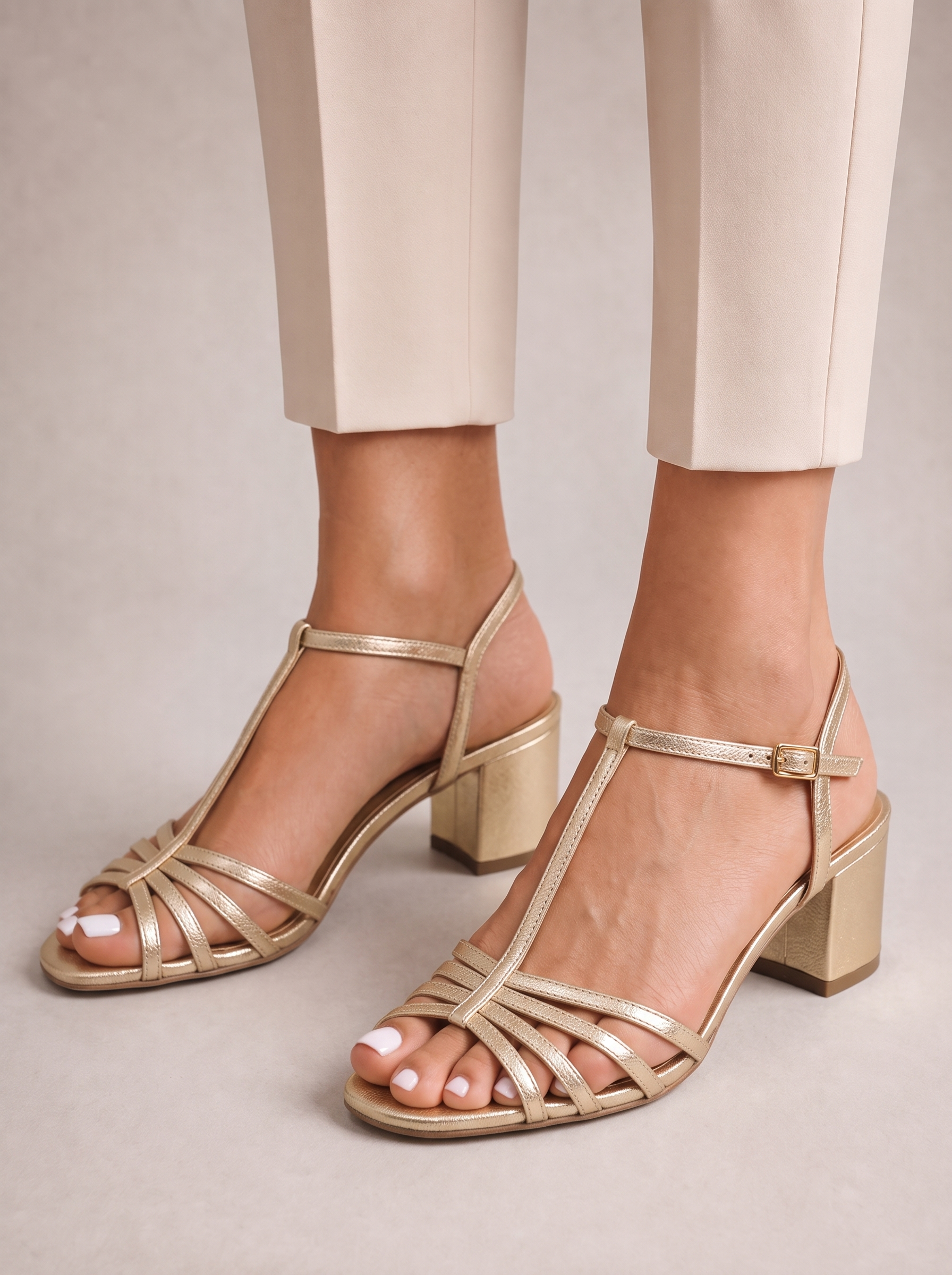 Allegra Sandali Dorati Eleganti - lifestyle