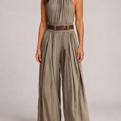 Valentina Tuta Wide Leg Tortora - front