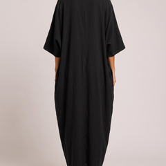 Federica Abito Maxi Kimono Nero retro