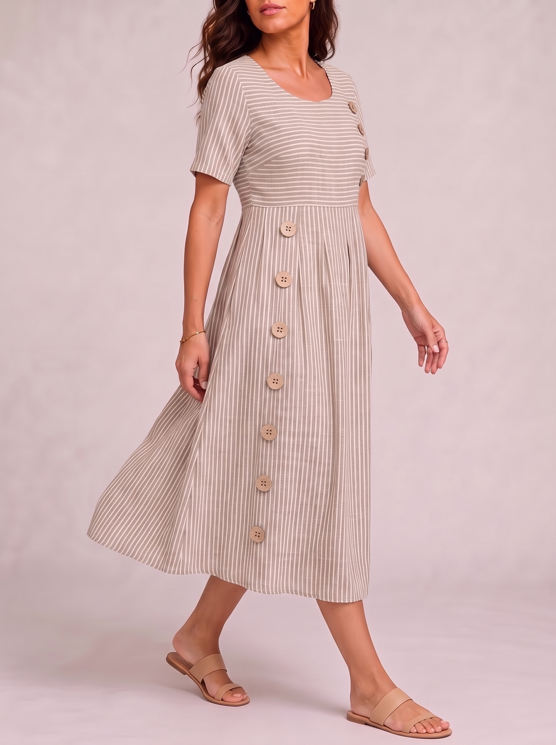 Clara Beige walking