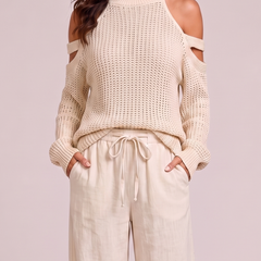Monica Beige crop top
