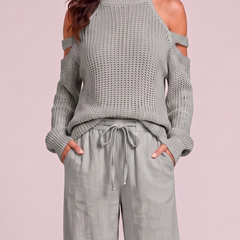 Monica Grigio crop top